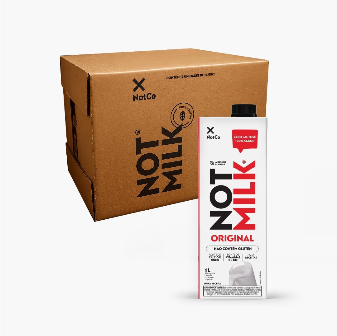 Bebida Vegetal NotCo NotMilk Original 1L - Pack 12 Unidades