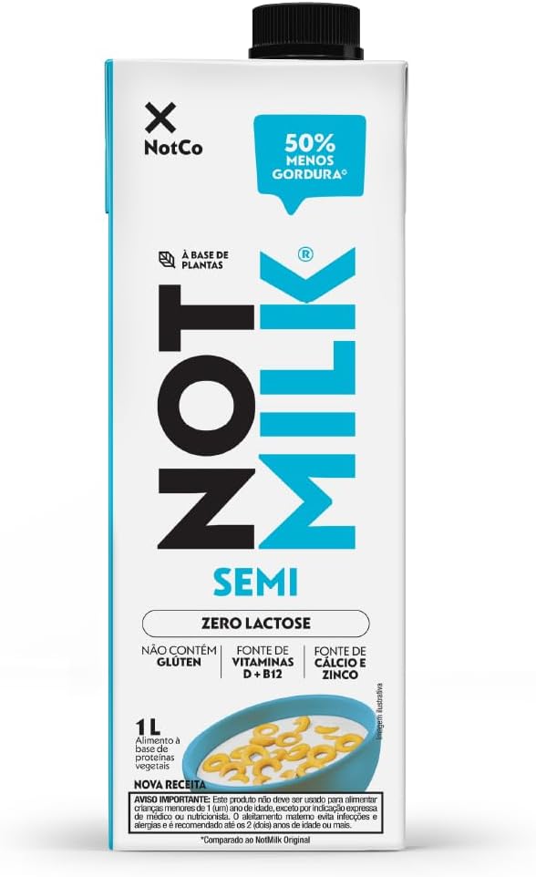 NotCo NotMilk Semi Desnatado 1L: A Alternativa Vegetal Que Surpreende