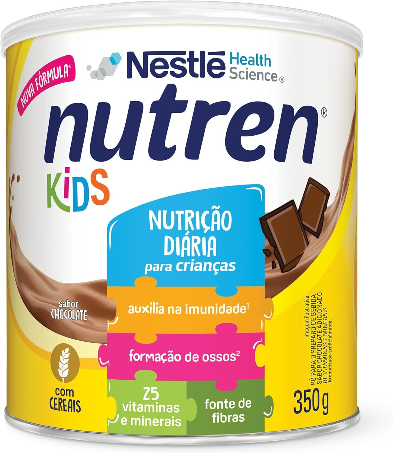 Nutren Kids Chocolate 350g: Suplemento Alimentar Infantil