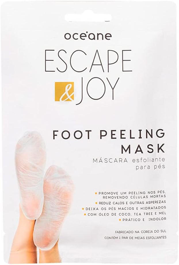 Océane Foot Peeling Mask: Máscara Esfoliante com Óleo de Coco