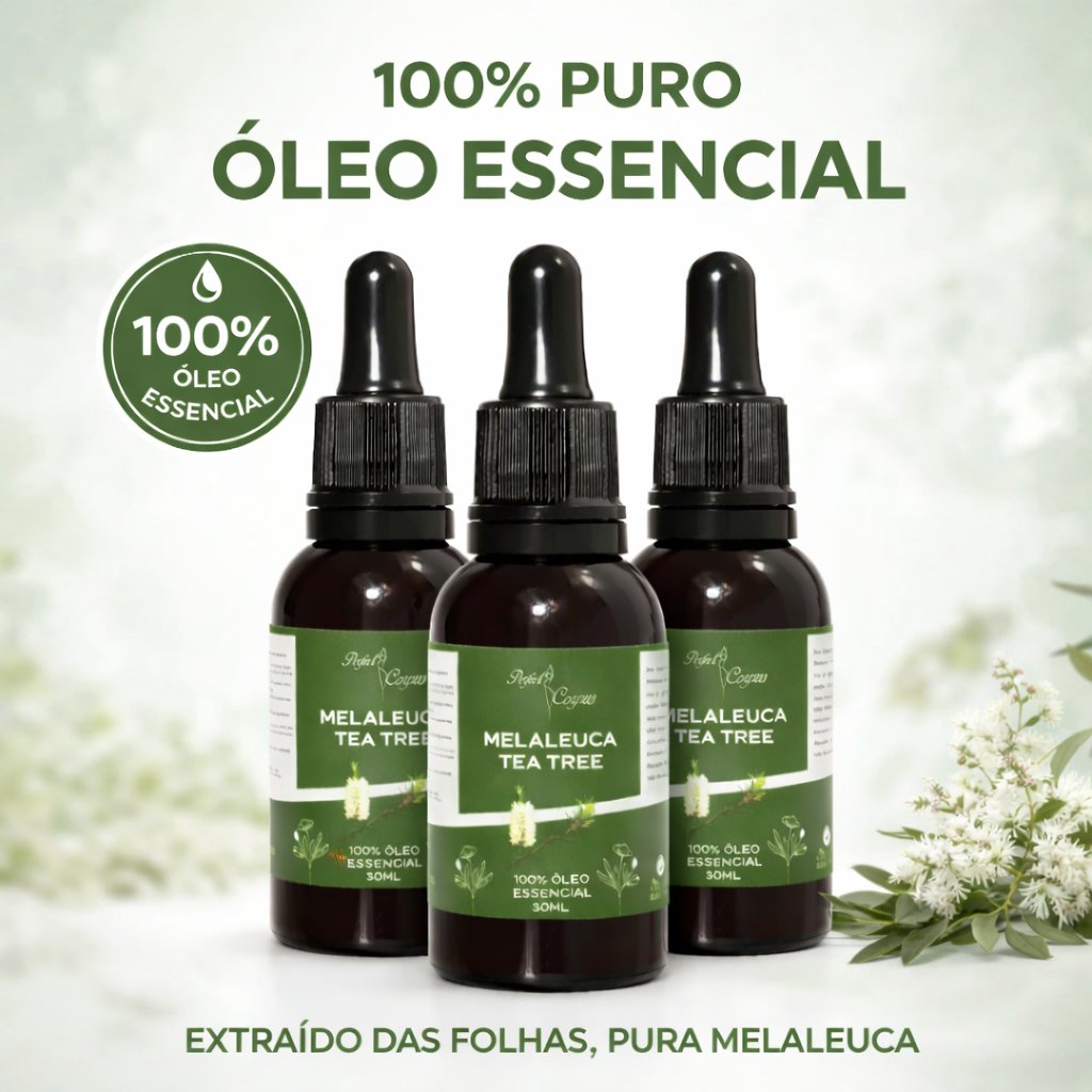Óleo Essencial de Melaleuca 100% Puro 30ml