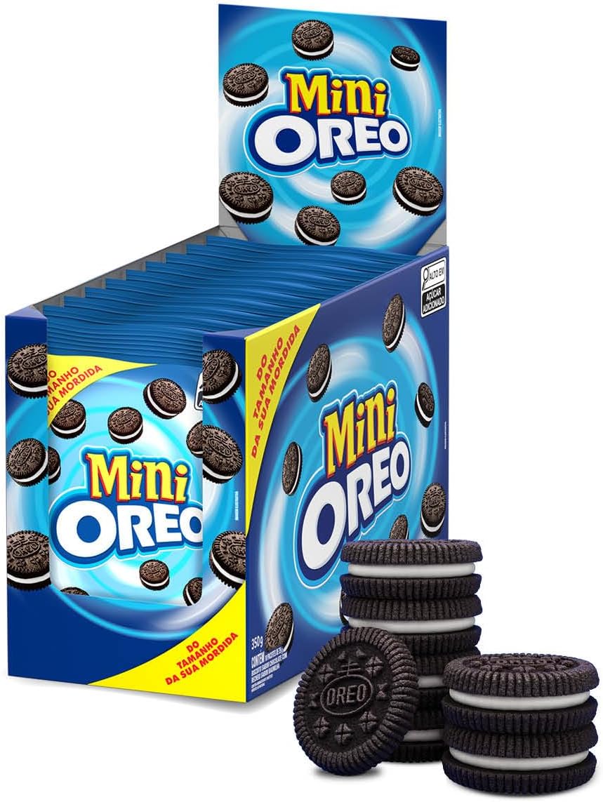 Oreo Mini Original: Biscoito Recheado em Display com 10 Unidades