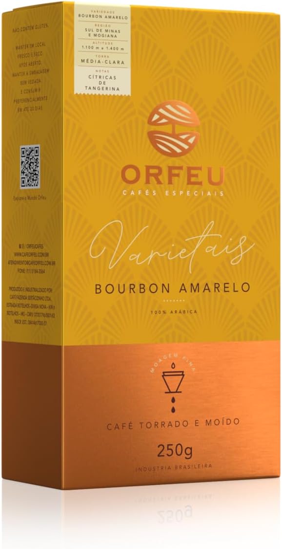 Orfeu Café Bourbon Amarelo: Análise do Torrado e Moído 250g