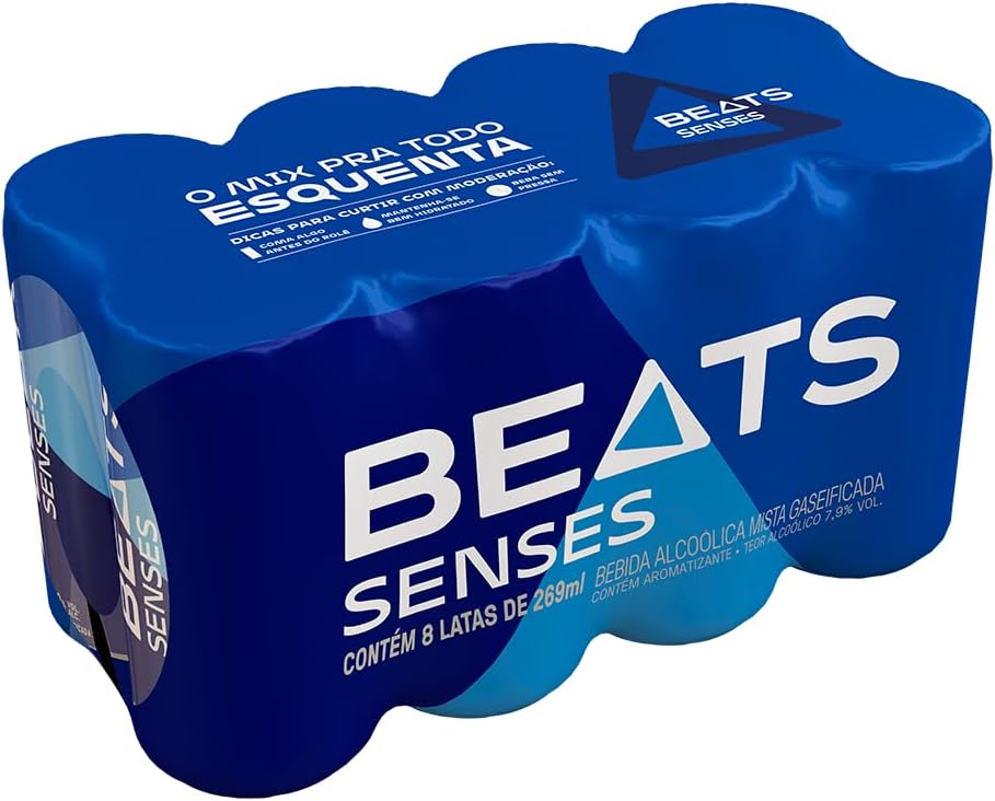 Pack Skol Beats Senses 269ml Lata 8 Unidades