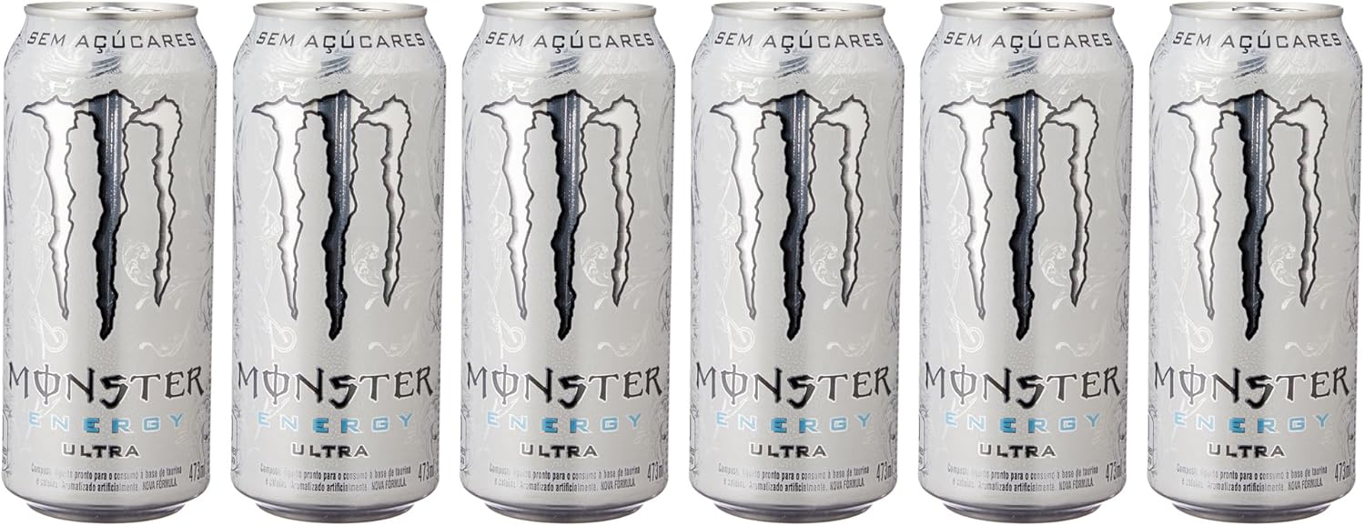 Pack Energético Monster Ultra: 6 Unidades de 473ml