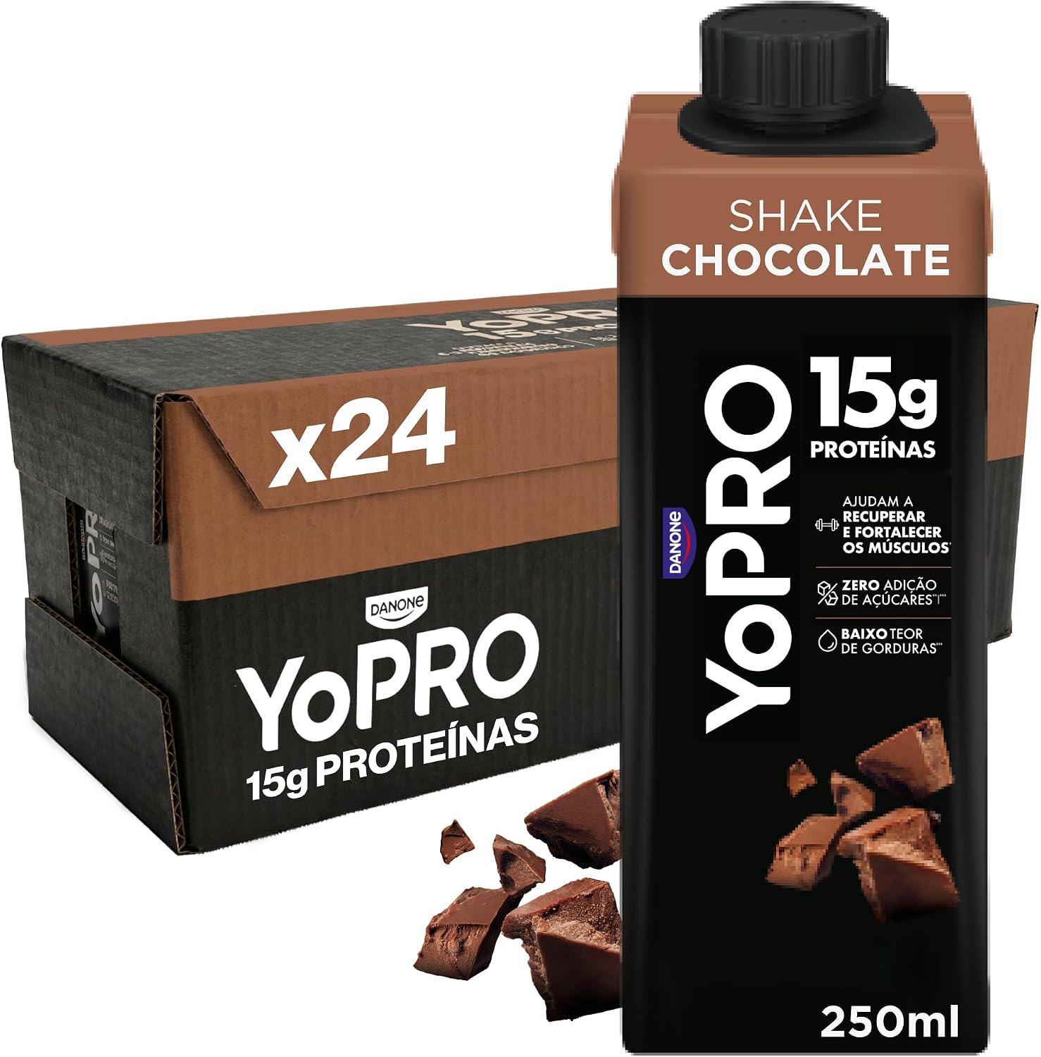 Pack YoPRO Bebida Láctea UHT Chocolate 15g Proteínas - 24 unidades