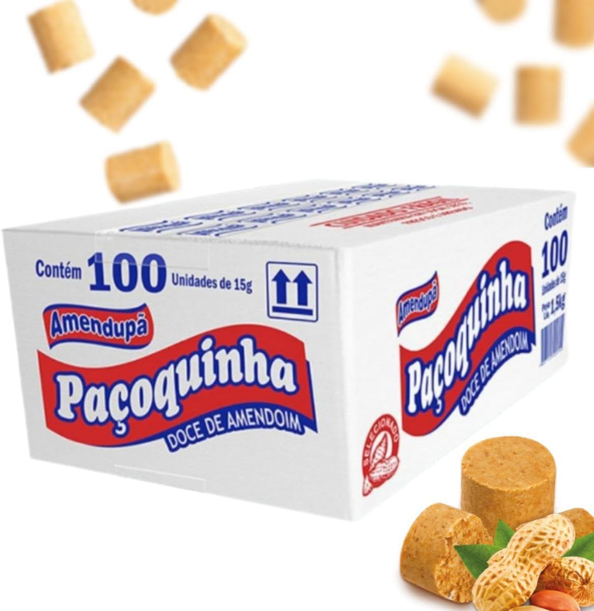 Paçoca Rolha de Amendoim: O Clássico Doce Brasileiro em Pote de 1,5kg