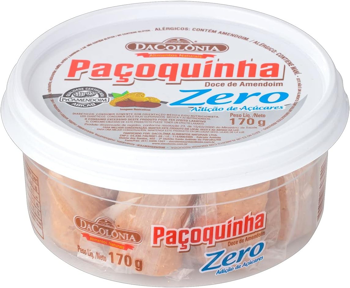 Paçoquinha Rolha Da Colônia Zero Açúcar: Vale a Pena?