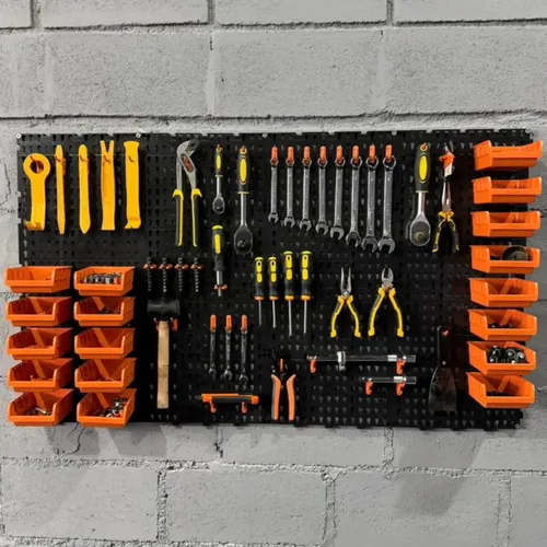 Painel de Ferramentas Organizador Perfurado 118x52 cm