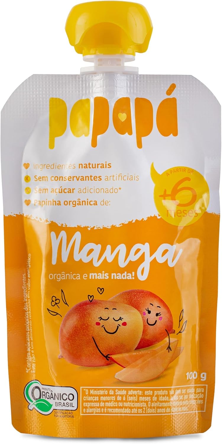 Papapá Papinha Orgânica de Manga 100g: Opção Natural e Prática