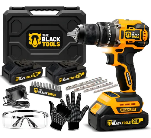Parafusadeira e Furadeira Profissional Brushless com Acessórios