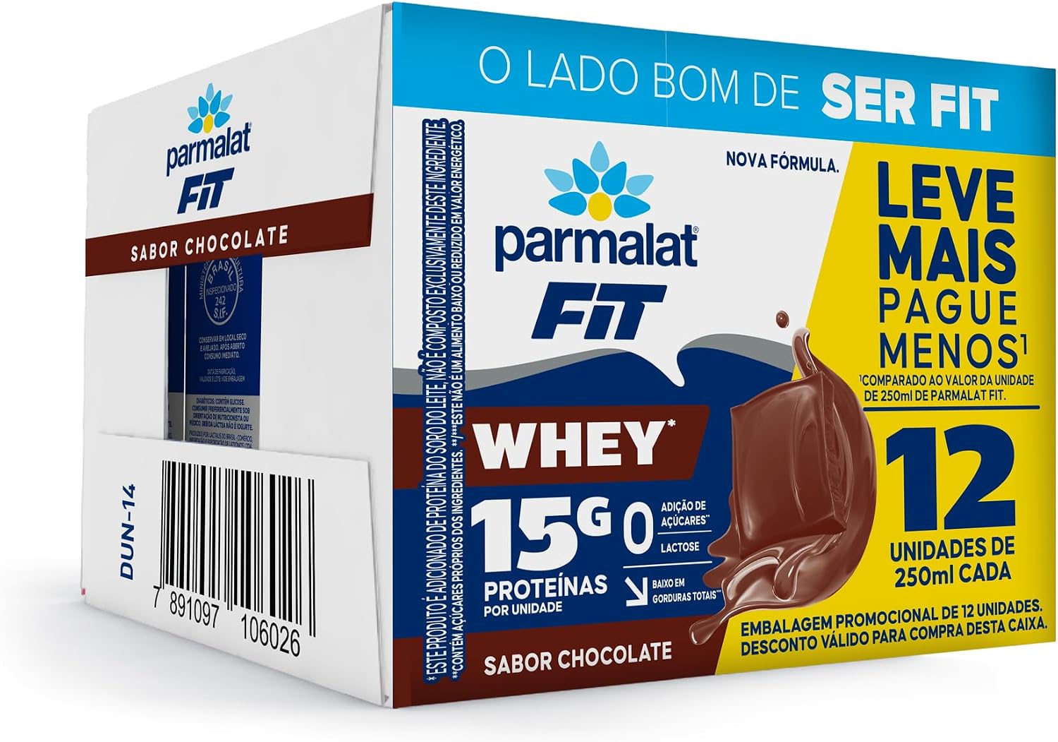 Parmalat Fit Chocolate 15g Proteína: Vale a pena o pack com 12?