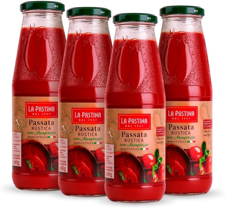 Passata Rústica Italiana com Manjericão La Pastina 680g