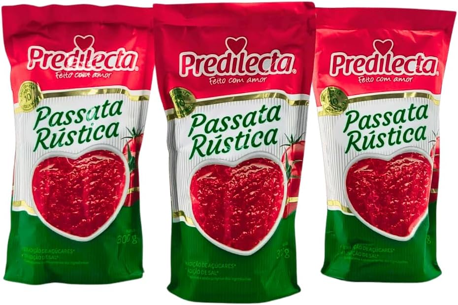 Passata Rústica Predilecta Sachê 300g (Kit 3 Unidades)