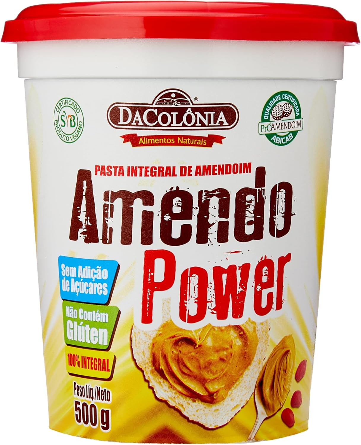 Pasta de Amendoim DaColônia Amendopower Integral 500g