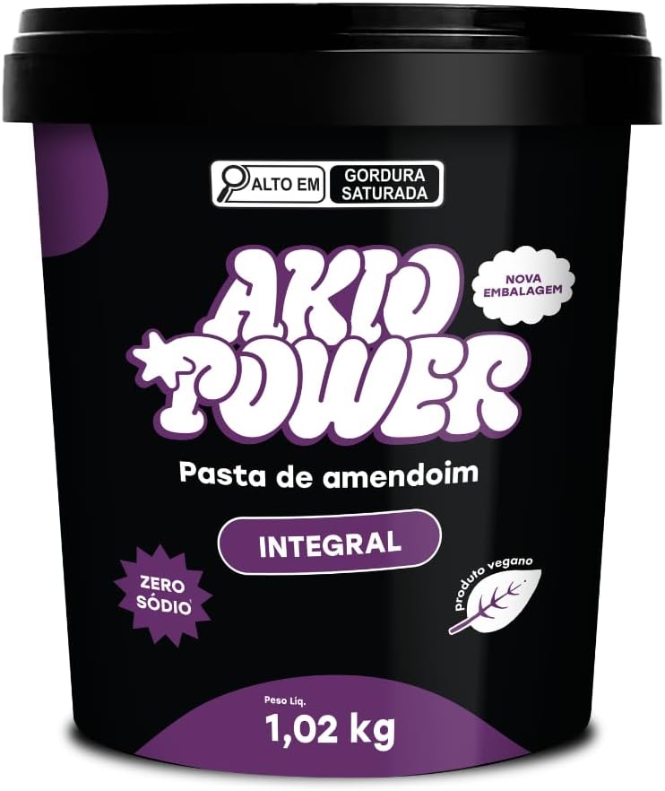 Pasta de Amendoim Integral Zero Açúcar 1kg - Natural e Proteica