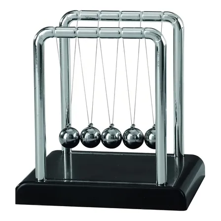 Pêndulo de Newton Decorativo com Base Preta