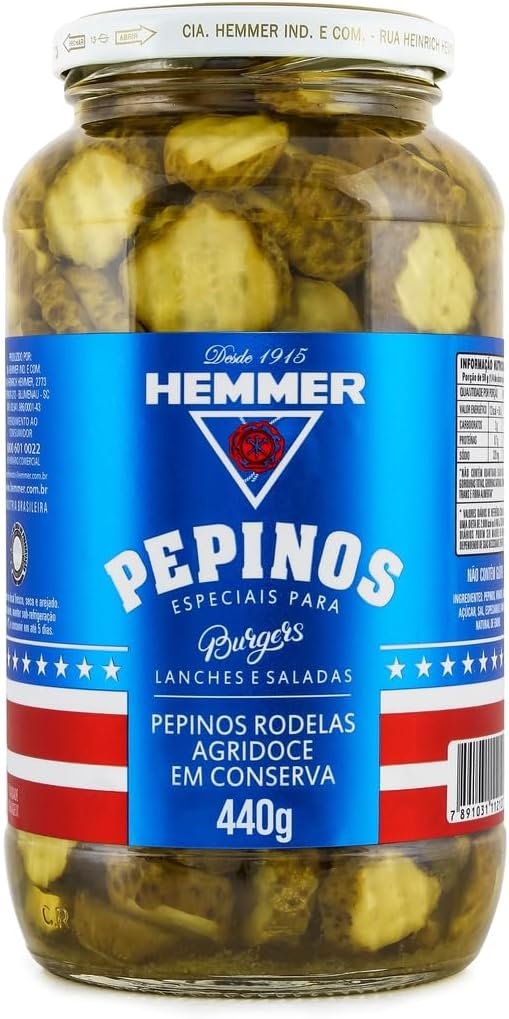 Pepinos em Conserva Agridoce Hemmer 440g: Análise Completa