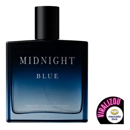 Perfume Masculino Midnight Blue 100ml: Fragrância Marcante e Sedutora