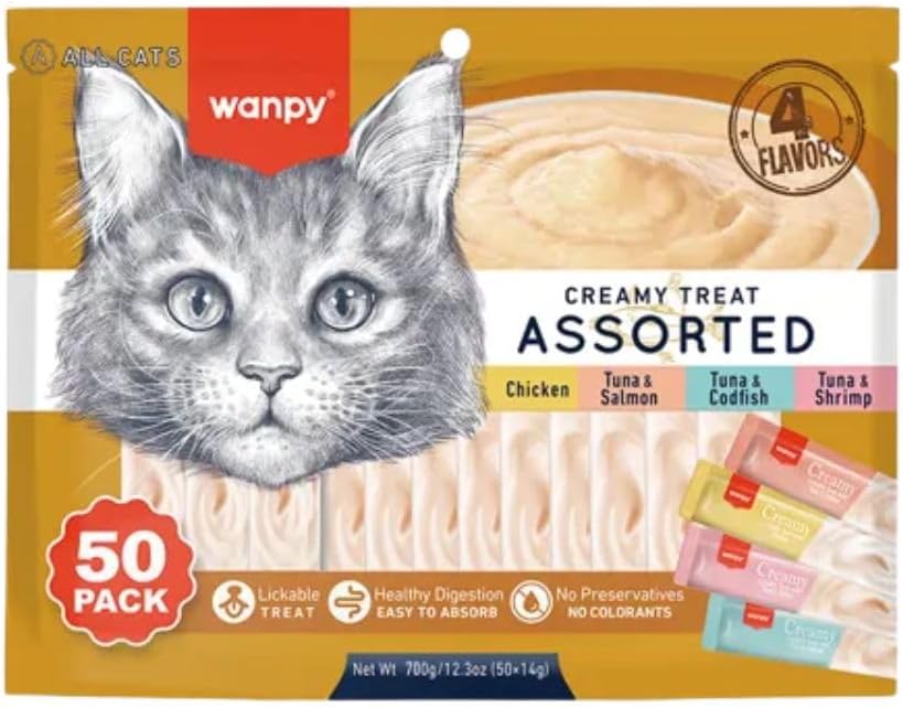 Petisco Wanpy Creamy Sabores Sortidos: Vale a pena o pacote de 50 tubos?