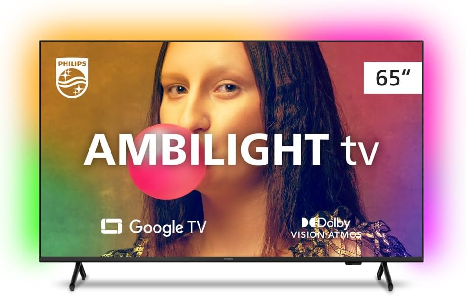 Philips Ambilight 65" 4K 65PUG7908/78: Imersão com Google TV