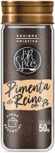 Pimenta do Reino em Pó BR Spices Vidro 50g