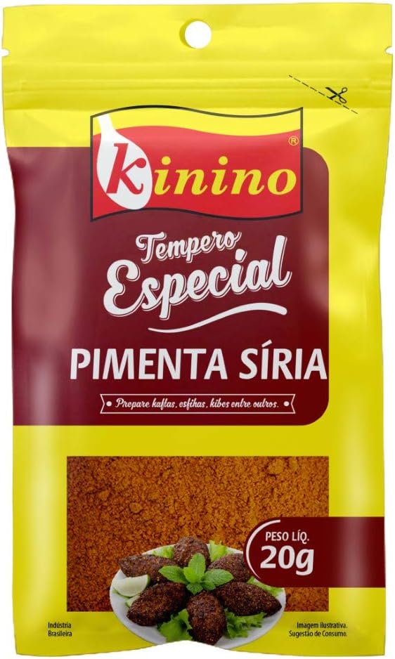 Pimenta Síria Kinino 20g: Sabor Autêntico para Receitas Árabes