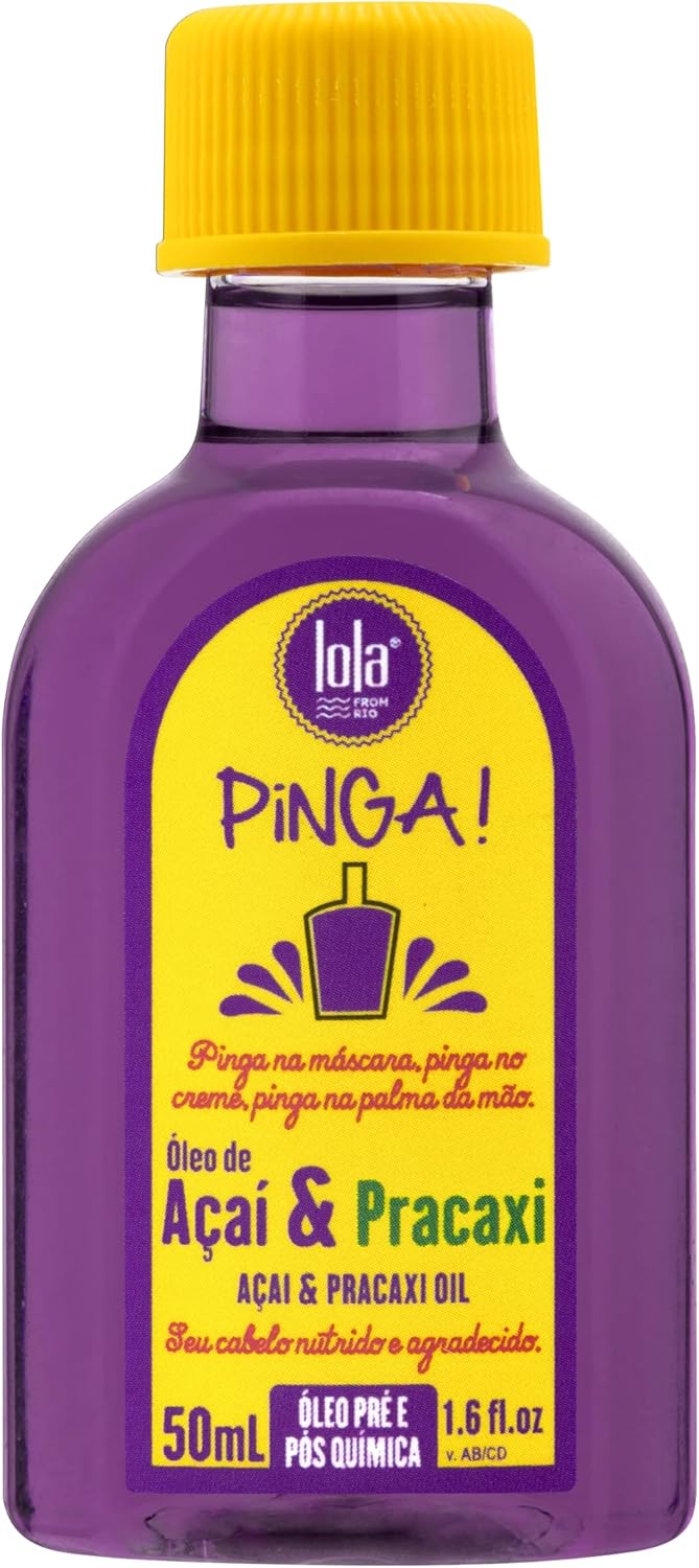 Pinga Açaí e Pracaxi Lola Cosmetics: Óleo Capilar Versátil