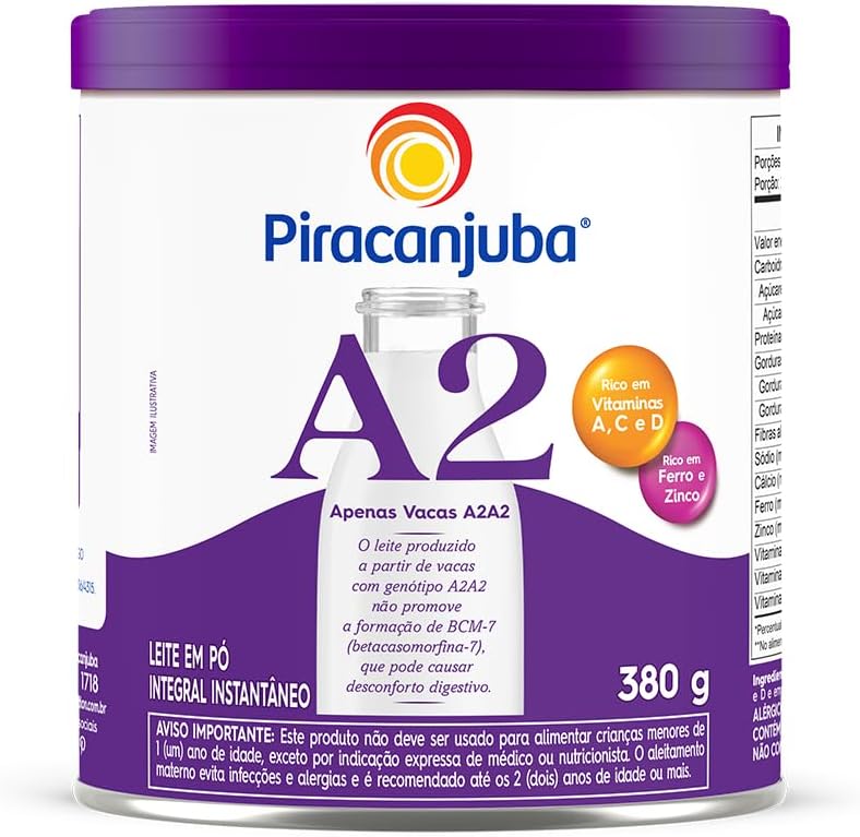 Piracanjuba Leite Em Pó Integral Instantâneo A2 380g