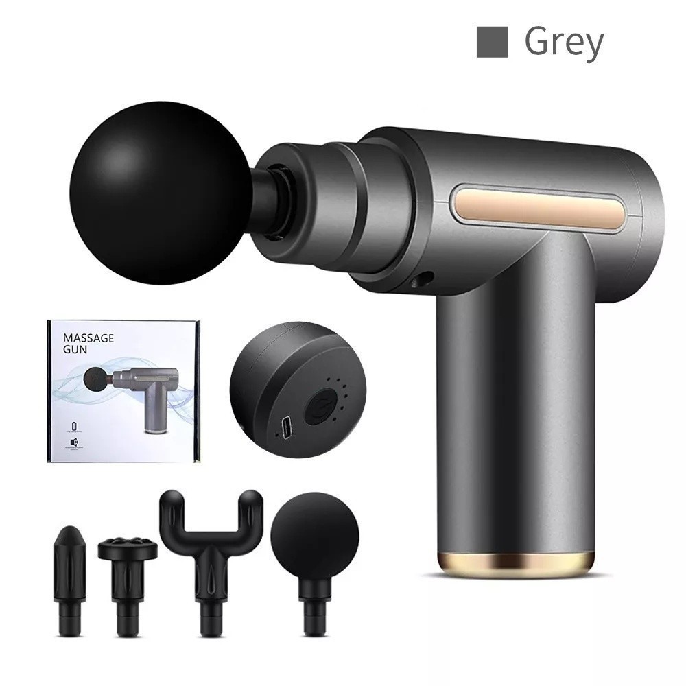 Pistola Massageadora Muscular Portátil Profissional USB