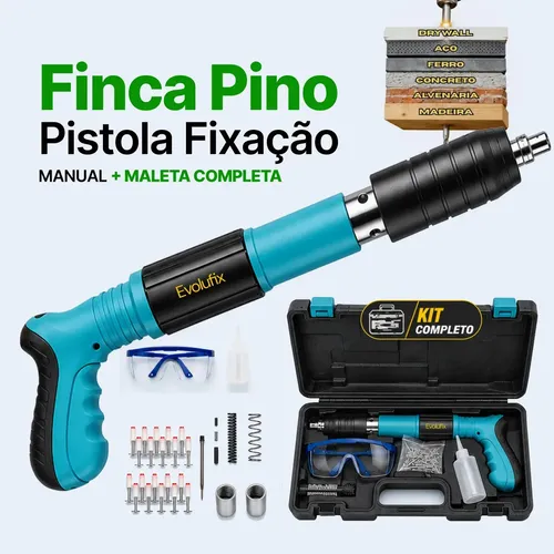 Pistola de Fixação Ação Direta com Maleta e Kit de Acessórios