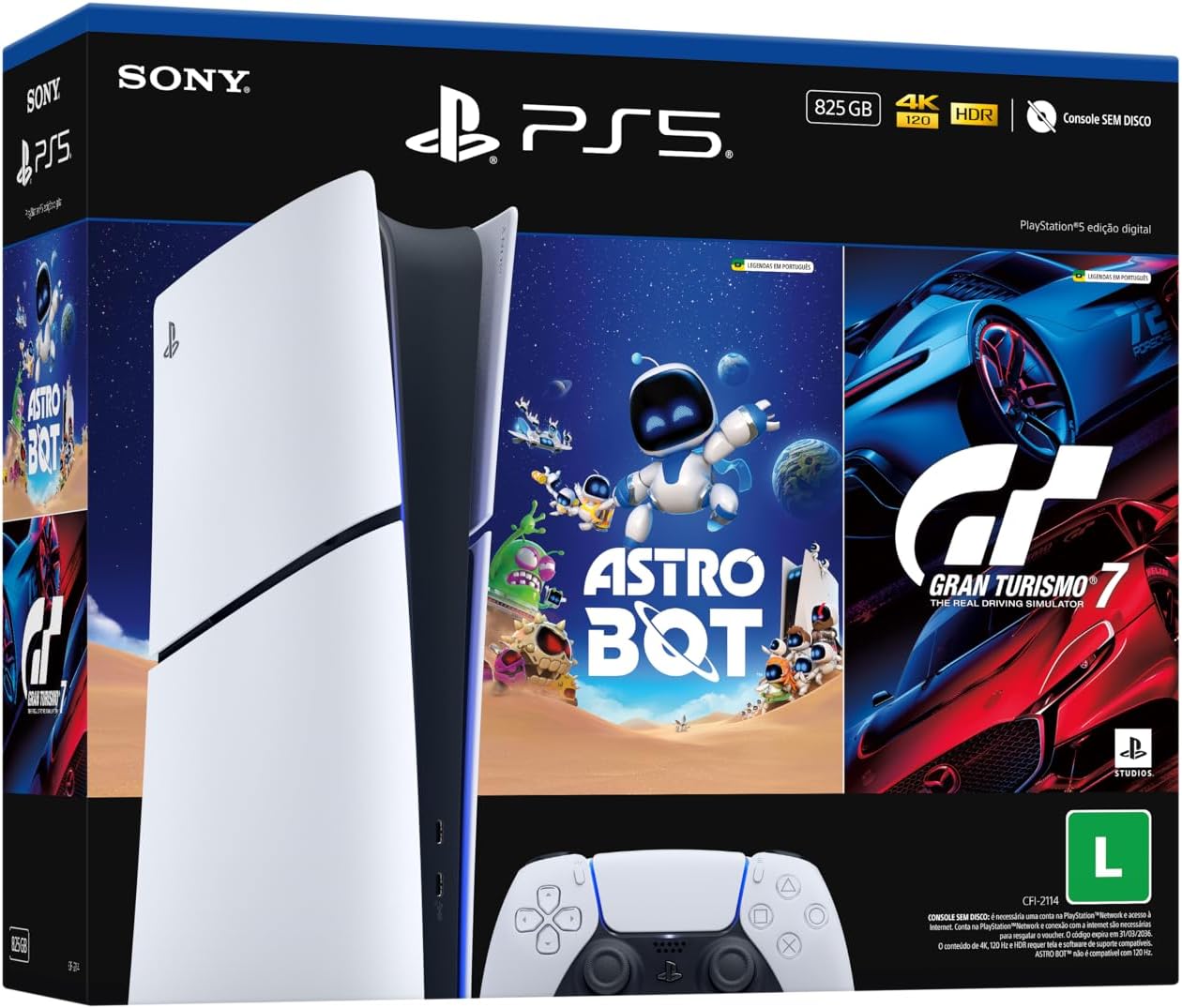 PlayStation 5 Slim Digital 825GB: Vale a pena o Bundle com GT7 e ASTRO BOT?