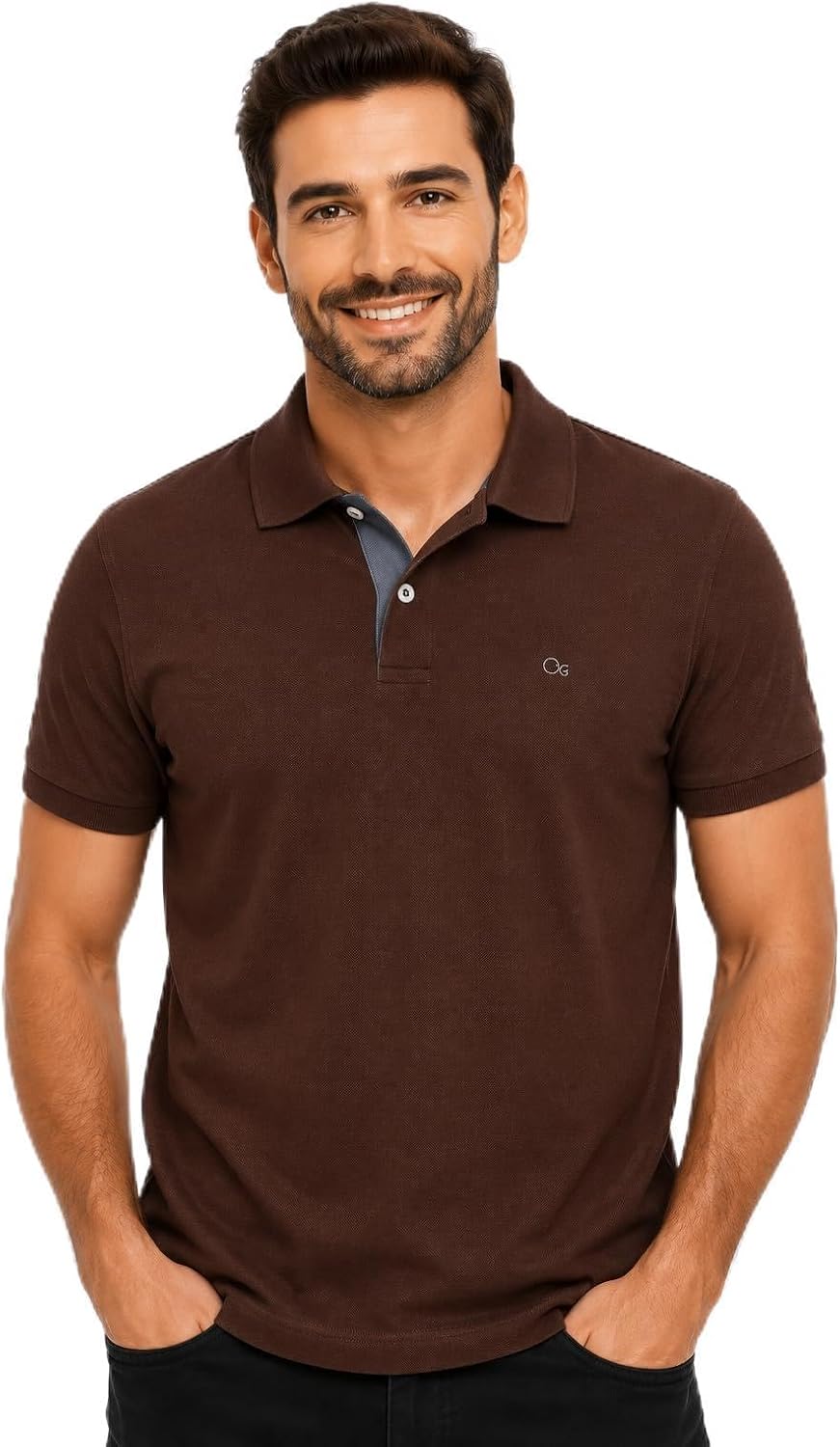 Polo Masculina Slim Essencial: Conforto e Estilo em Algodão e Elastano