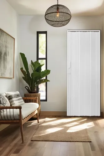 Porta Sanfonada de PVC 210x135cm Bariri Gelo: Praticidade e Economia