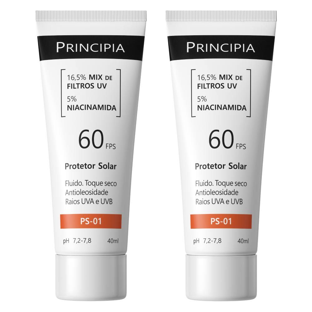 Principia Kit Duo com 2 Protetores Solares Faciais PS-01 FPS 60