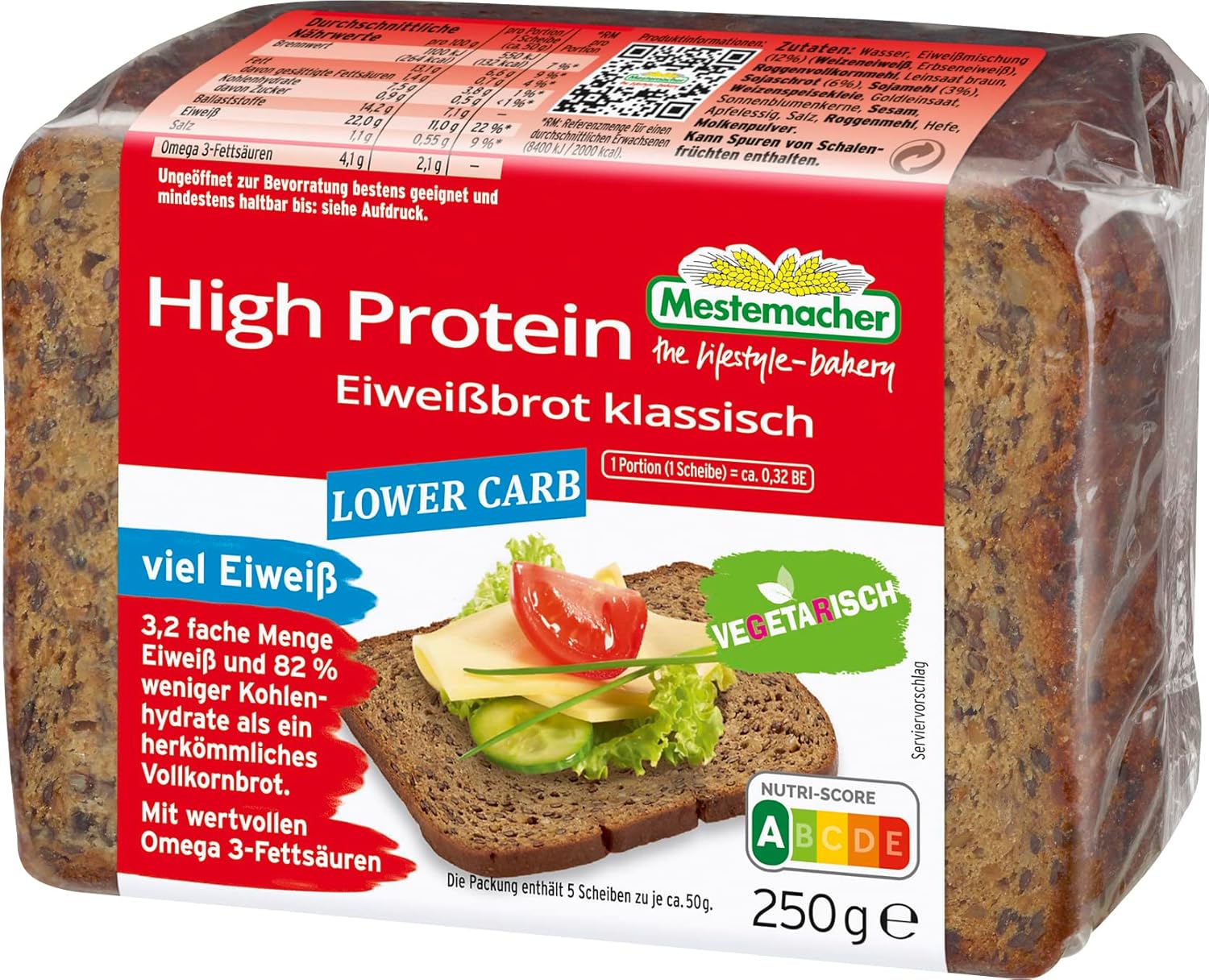 Protein Bread 250g Mestemacher: Vale a pena para dietas low carb?