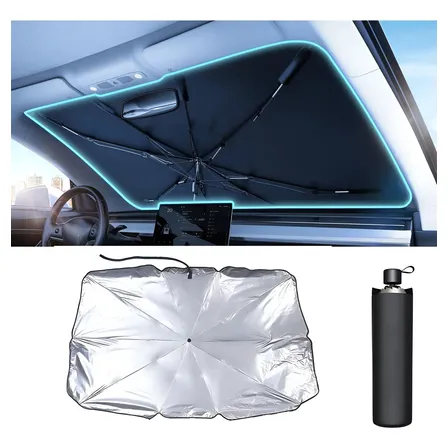 Quebra Sol Para-brisa: Protetor Solar Automotivo Dobrável