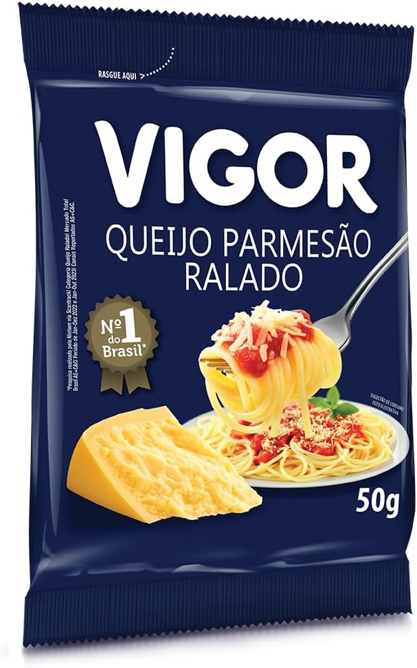 Queijo Parmesão Ralado Vigor 50g: Praticidade e Sabor