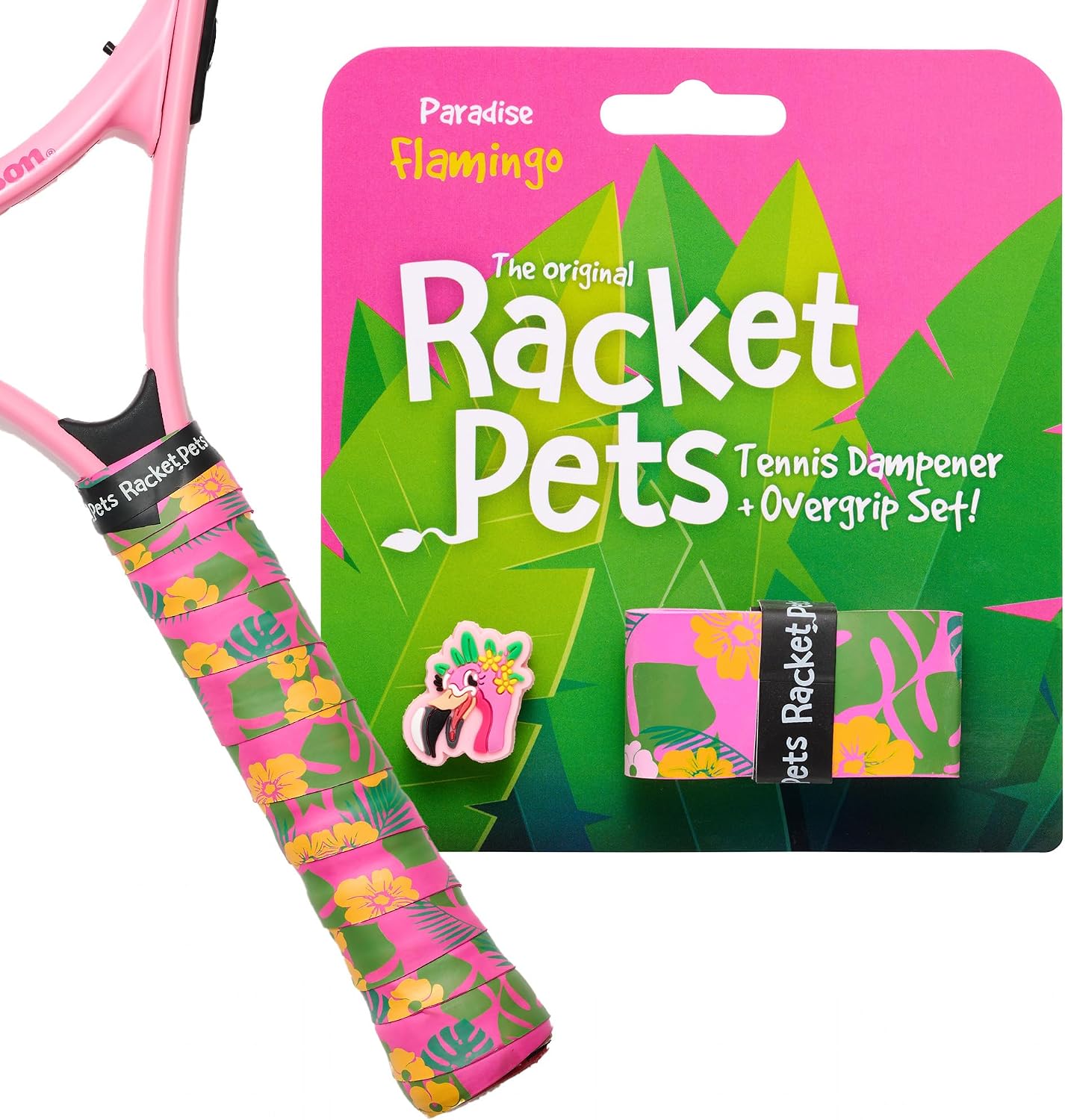 Kit Racket Pets: Amortecedor e Overgrip para Raquete Infantil