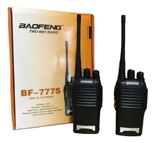 Rádio Comunicador Baofeng BF-777s 16 Canais 5W UHF/VHF/FM