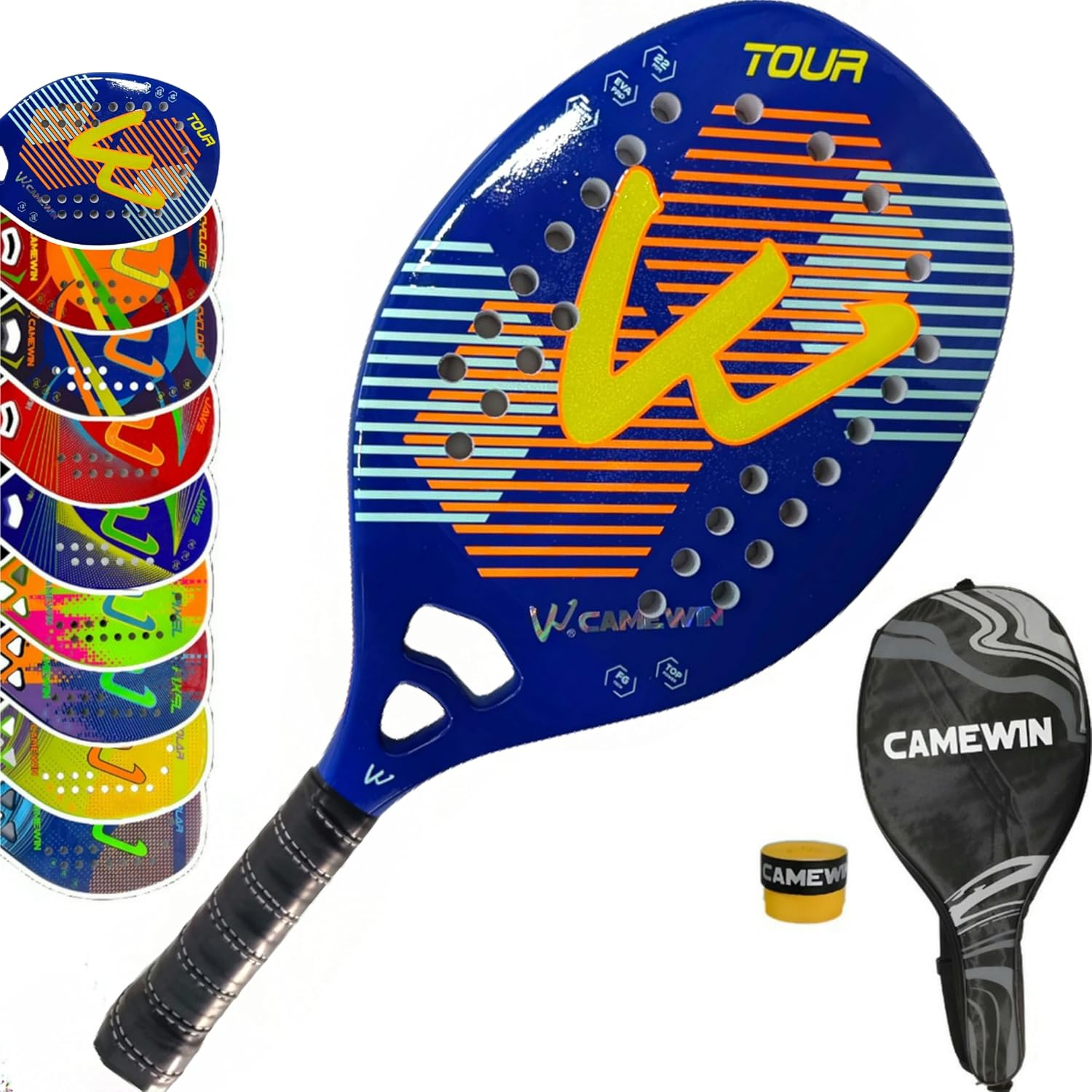Avaliação Raquete Beach Tennis Camewin Fibra de Carbono 3K com Carbono Tour A