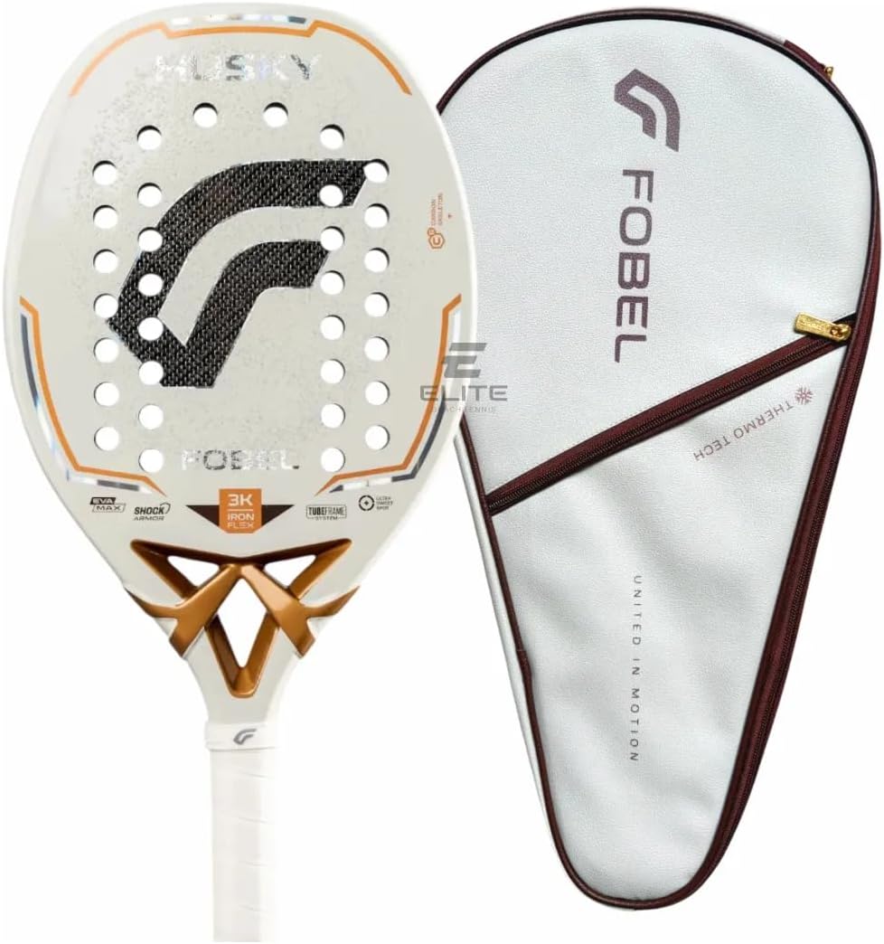 Raquete Beach Tennis Fobel Husky 25/26 com Capa e Bolinhas