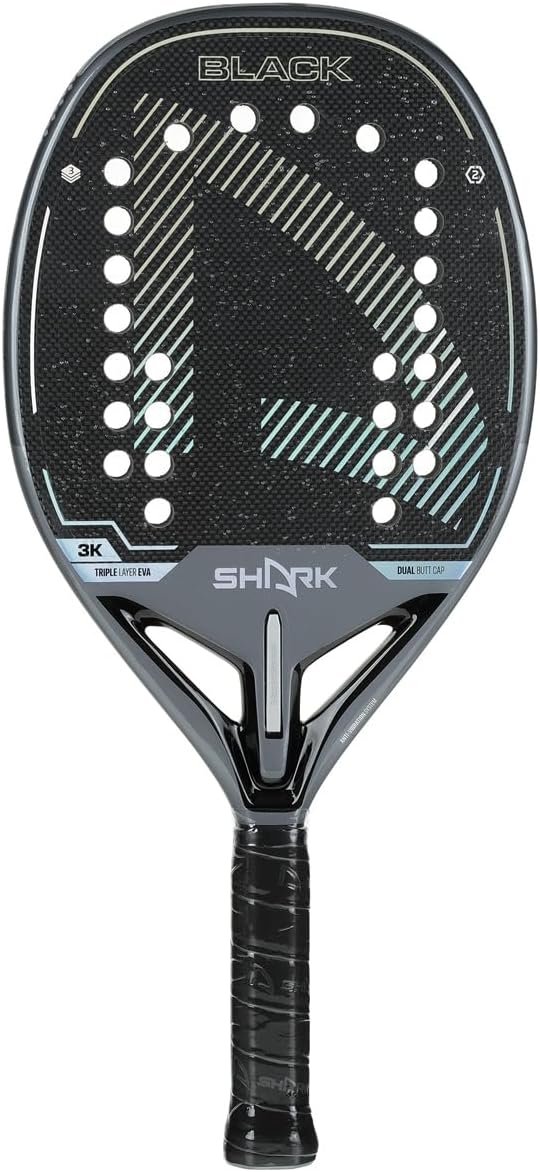Raquete de Beach Tennis Shark Black 2026 + Capa