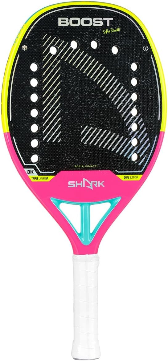 Review Raquete de Beach Tennis Shark Boost 2026 assinatura Sofia Cimatti