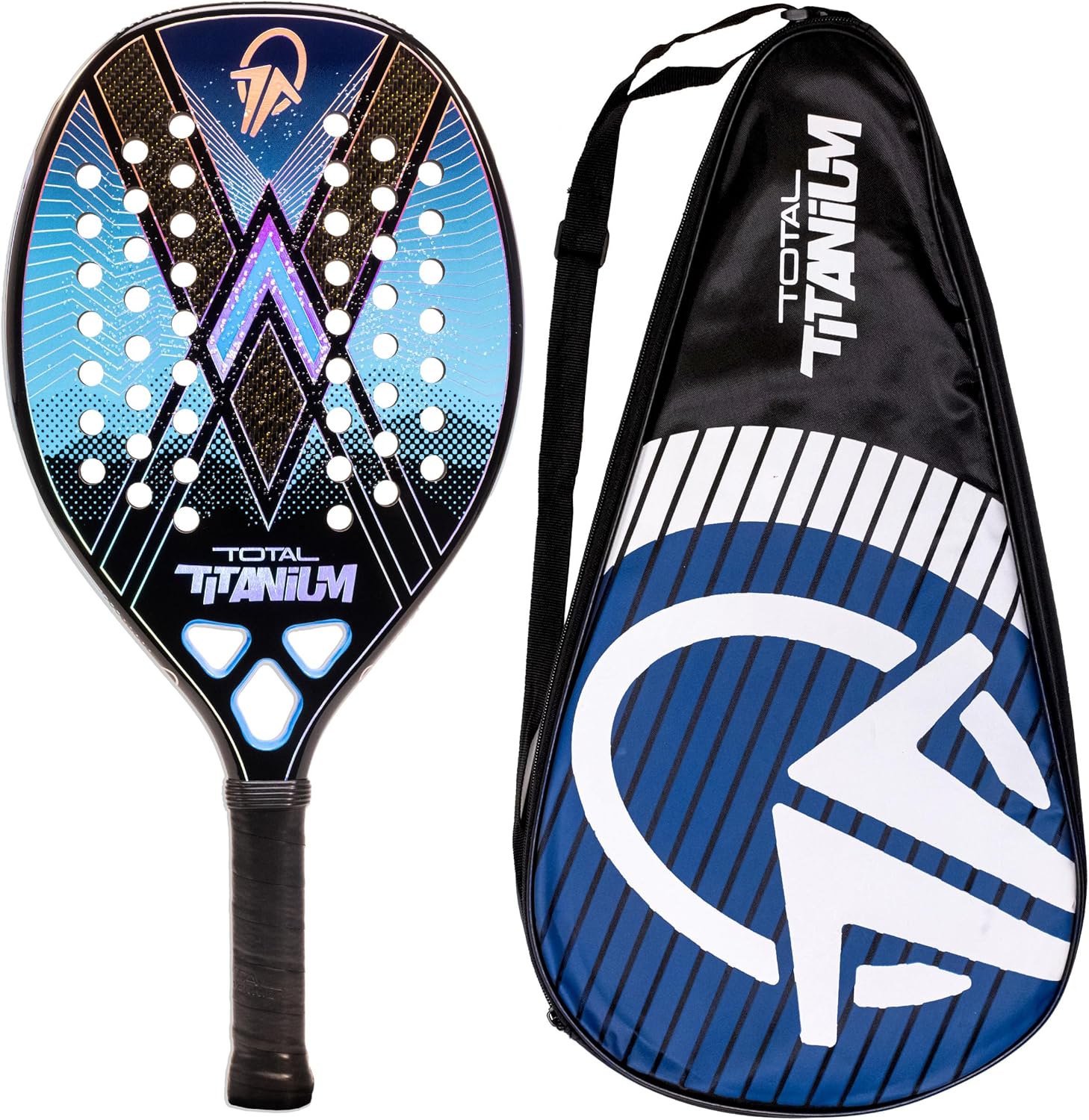 Raquete Beach Tennis Total Titanium Carbono 3k: Leveza e Controle