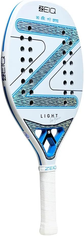 Análise da Raquete de Beach Tennis Zeiq New Light Leo Branco 3K