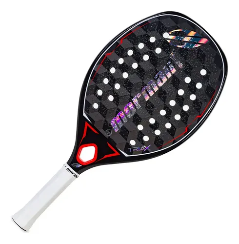 Raquete Mormaii Triax Beach Tennis Profissional 24k Cor Preto