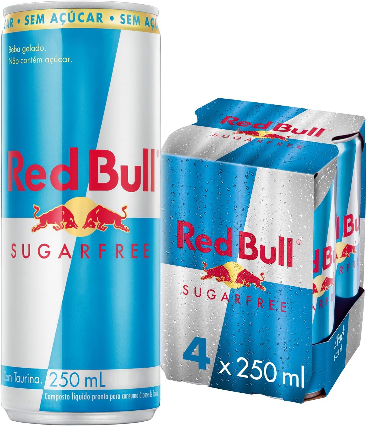 Red Bull Sugar Free 250ml: Vale a pena o pack com 4 latas?