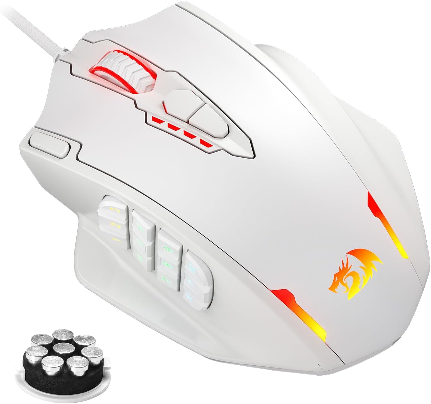 Redragon M908 Impact: Mouse Gamer MMO 12.400 DPI e 18 Botões