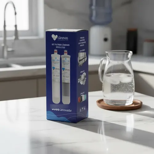 Refil Filtro Purificador Água Cânovas Ppf-5 T33 3000l Branco